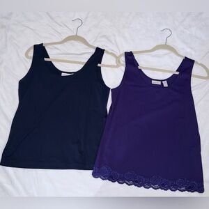 Navy and Purple Tank Tops